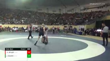 6A-106 lbs Cons. Semi - Hayden Wright, Yukon vs Jake Goodin, Edmond North