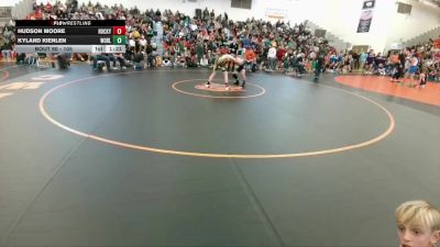 105 lbs Quarterfinal - Hudson Moore, Rocky Mountain Middle School vs Kyland Kienlen, Worland Middle School