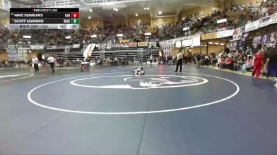 120 lbs 5th Place Match - Nate Seimears, Council Grove Hs vs Scott Leandro, Burlingame Hs