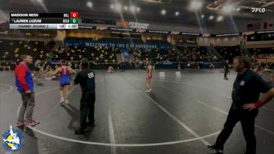 155 lbs Champ. Round 2 - Lauren Luzum, Decorah vs Madison Ness, Williamsburg