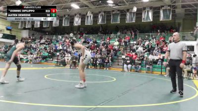 113 lbs Cons. Semi - Dominic DiFilippo, Medina vs Jaxten DeWeese, Tinora High School