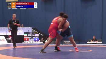 130 kg Qualif - Cohlton Schultz, USA vs Aliakbar Yousofiahadchali, IRI