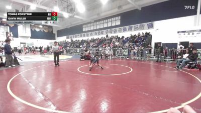 75 lbs Champ. Round 1 - Gavin Miller, Rancho Bernardo WC vs Tomas Forsythe, Monster Garage