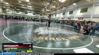 50 lbs Quarterfinal - Landon Bekaert, Garretson vs Winston Butcher, Windy City Wrestlers