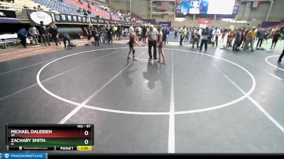 97 lbs Champ. Round 2 - Zachary Smith, IA vs Michael Daleiden, WI