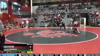 120 lbs Semifinal - Cale Seaton, Iowa City, City High vs Logan Pennock, Fort Madison