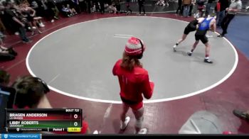 106 lbs Quarterfinal - Libby Roberts, University vs Bragen Anderson, La Grande