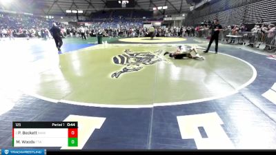 125 lbs Cons. Round 3 - Peyton Beckett, NWWC vs Miles Woods, Fife Thunder Wrestling