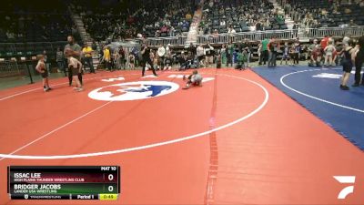 67 lbs Cons. Round 2 - Bridger Jacobs, Lander USA Wrestling vs Issac Lee, High Plains Thunder Wrestling Club