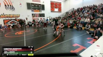 70 lbs Champ. Round 1 - Abel Larson, Worland Wrestling Club vs Christian Rodriguez, Riverton USA Wrestling