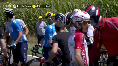 Mark Cavendish, Sonny Colbrelli, Guillaume Martin Involved In Second Crash Of Stage 19 - 2021 Tour de France