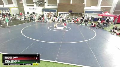 67 lbs Round 3 (4 Team) - Sawyer Evan, Utah Black vs Crew Downing, Team Wyoming