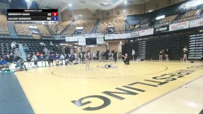 138 lbs Cons. Round 5 - Aaliah Guebara, Maize Wrestling Club vs Meredith Nash, Chadron State