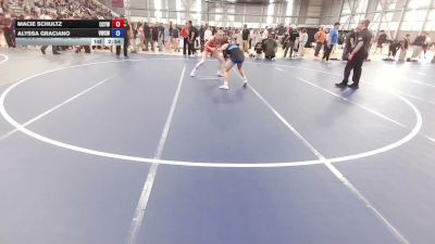 125 lbs Cons. Quarters - Macie Schultz, Clark County Youth Wrestling vs Alyssa Graciano, Victory Wrestling-Central WA