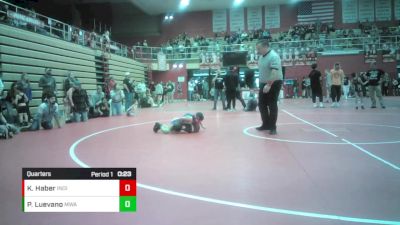 8U - 53 lbs Quarters - Paisley Luevano, M3 Wrestling Academy vs Keaton Haber, Indiana