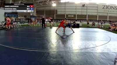 150 lbs James Anderson, Oklahoma Outlaws Blue vs Donovan Zima, Minnesota Red
