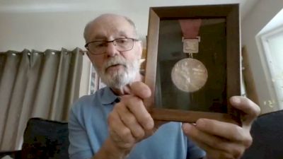 Don Behm Shows Off His 1968 Olympic Silver Medal