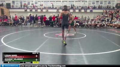 175 lbs 2nd Wrestleback (16 Team) - Domenic Velardez, Creekview vs Logan Ward, Thomas County Central HS