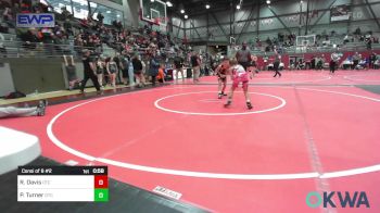 60 lbs Consi Of 8 #2 - Ronald Davis, Owasso Takedown Club vs Peyton Turner, Owasso Takedown Club