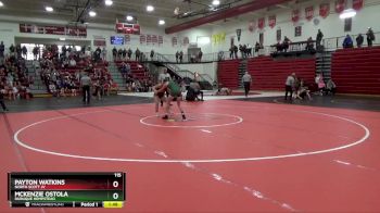 115 lbs Quarterfinal - McKenzie Ostola, Dubuque Hempstead vs Payton Watkins, North Scott JV