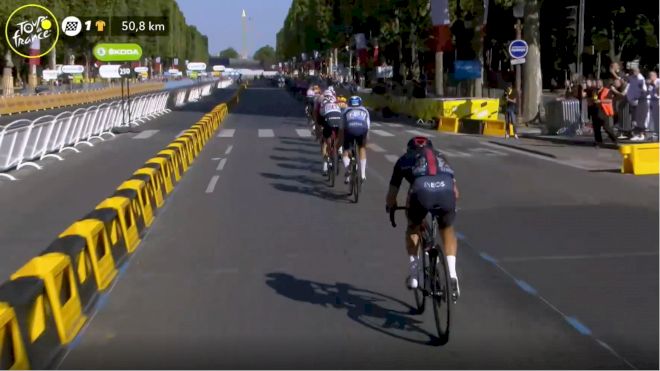 Richie Porte Nearly Dropped On Stage 21 - 2021 Tour de France