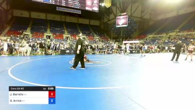 126 lbs Cons 64 #2 - Jaydin Barreto, New Jersey vs Dillon Arrick, New York