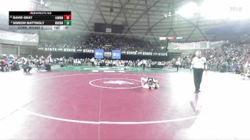 Boys 2A 138 lbs Cons. Round 2 - David Gray, Lakewood vs Simeon Mattingly, West Valley (Spokane)