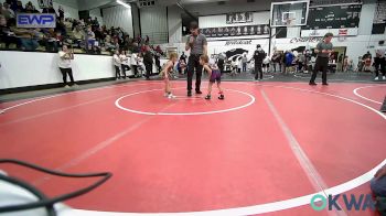 43 lbs Semifinal - Kanon Zappone, Barnsdall Youth Wrestling vs Lainey Davie, Salina Wrestling Club