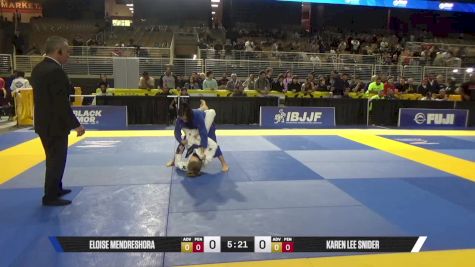 Karen Lee Snider vs Eloise Mendreshora 2025 Pan Jiu Jitsu IBJJF Championship