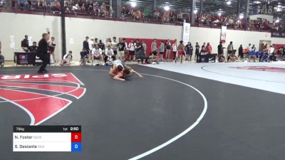 79 kg Round Of 128 - Nick Foster, George Mason University vs Sergio Desiante, Regional Training Center South