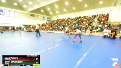 132 lbs Champ. Round 2 - Gavin Stalsworth, SWARM vs Jakhi Turner, Etiwanda