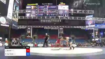 57 kg Rr Rnd 2 - Jakason Burks, MWC Wrestling Academy vs Peter Del Gallo, Maine Trappers