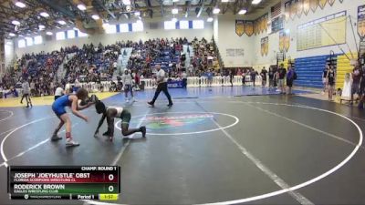 106 lbs Champ. Round 1 - Roderick Brown, Eagles Wrestling Club vs Joseph `JoeyHustle` Obstaculo, Florida Scorpions Wrestling Cl