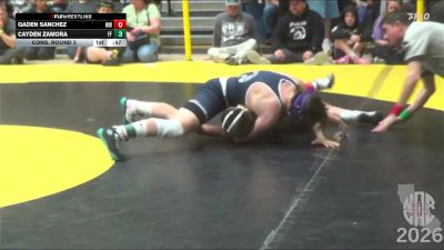 142 lbs Cons. Round 2 - Cayden Zamora, Farmersville Falcons vs Qaden Sanchez, Willows Wrestling