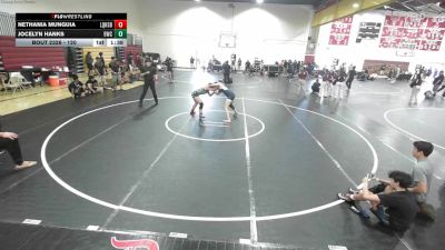 120 lbs Round 3 - Nethania Munguia, La Quinta High School Blackhaw vs Jocelyn Hanks, 951 Wrestling Club