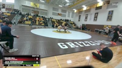 132 lbs 1st Place Match - Kaleb Hill, Cody Middle School vs Jack Morningstar, Thermopolis Middle School