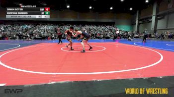 120 lbs Consi Of 16 #2 - Simon Boyer, Timpanogos Wrestling vs Estevan Romero, Live Training