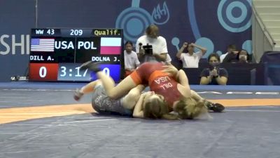 43 kg Qualif. - Angelina Marie Dill, United States vs Julia Karina Dolna, Poland