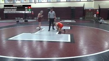 124 lbs 1st Place Match - Kaylyn Hatfield, Marion Girls vs Madison Nesbit, Independence Girls