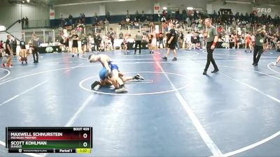 105 lbs Champ. Round 2 - Scott Kohlman, Dundee vs Maxwell Schnurstein, Michigan Premier