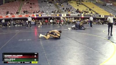 133 lbs 2nd Wrestleback (16 Team) - Kaya Bogle, Castleton vs Dominik Mallinder, Wisconsin-Whitewater