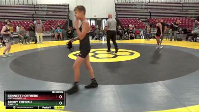 90 lbs Semis & 1st Wrestleback (8 Team) - Brody Compau, POWA vs Bennett Hoffberg, Fort Hammers