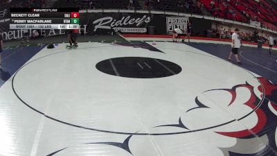 132 lbs Champ. Rd Of 16 - Beckett Clear, California vs Perry Macfarlane, Utah