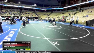 120 Class 3 lbs Cons. Round 3 - Brayden Belding, Windsor (Imperial) vs Jordan Penick, Hillsboro