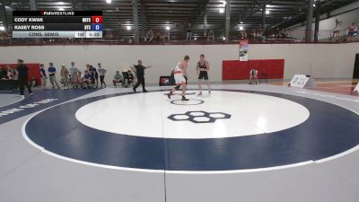 97 kg Cons. Semis - Cody Kwak, NMU-National Training Center vs Kasey Ross, Burg Training Center