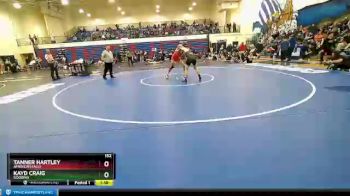 152 lbs Semifinal - Kayd Craig, Gooding vs Tanner Hartley, American Falls