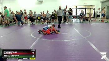 48 lbs Round 1 (8 Team) - Tyanna Evans, Killa Bees vs Lucas Corredor, Revolution Elite