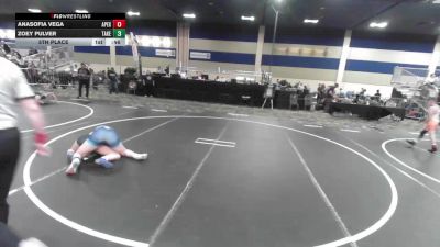 136 lbs 5th Place - Anasofia Vega, Apex - Michigan vs Zoey Pulver, Takedown Express