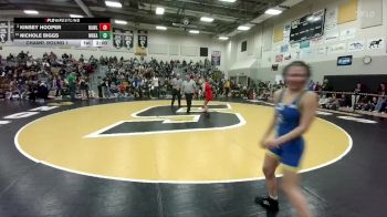 120 lbs Champ. Round 1 - Nichole Biggs, Wheatland vs Kinsey Hooper, Rawlins