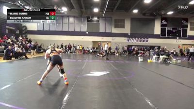 110 lbs Cons. Round 3 - Evalynn Karam, Iowa City Liberty vs Marie Burns, Prairie, Cedar Rapids